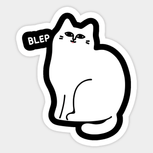 Cat Goes Blep Sticker